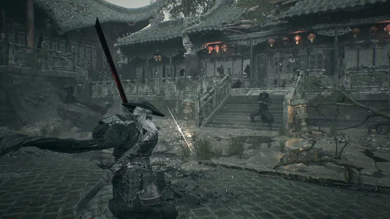 Close-range sword combat in Phantom Blade Zero