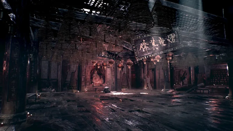 An ancient temple in Phantom Blade Zero